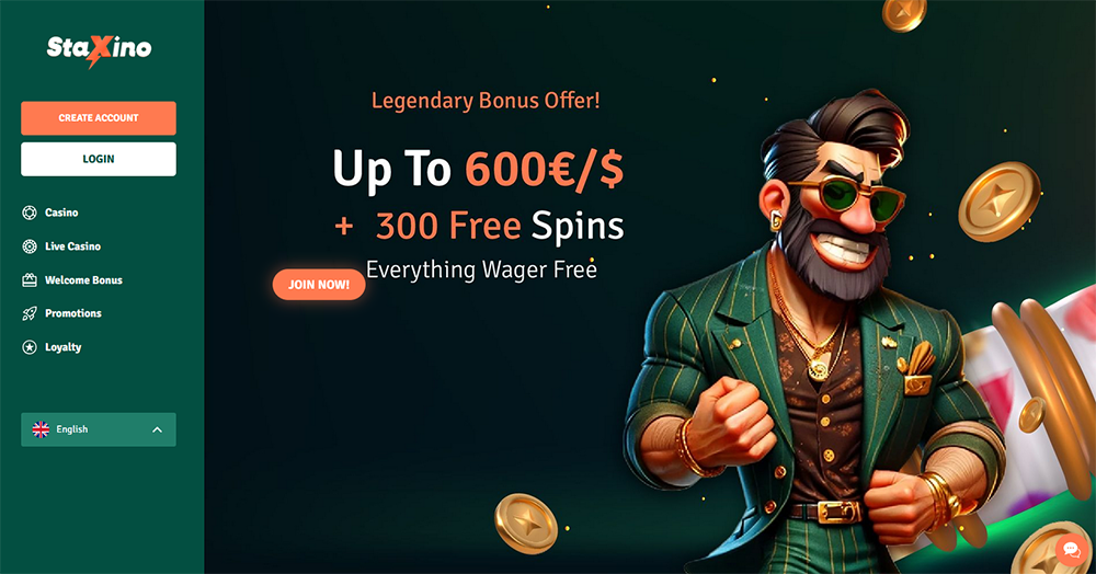 staxino casino website mrwager