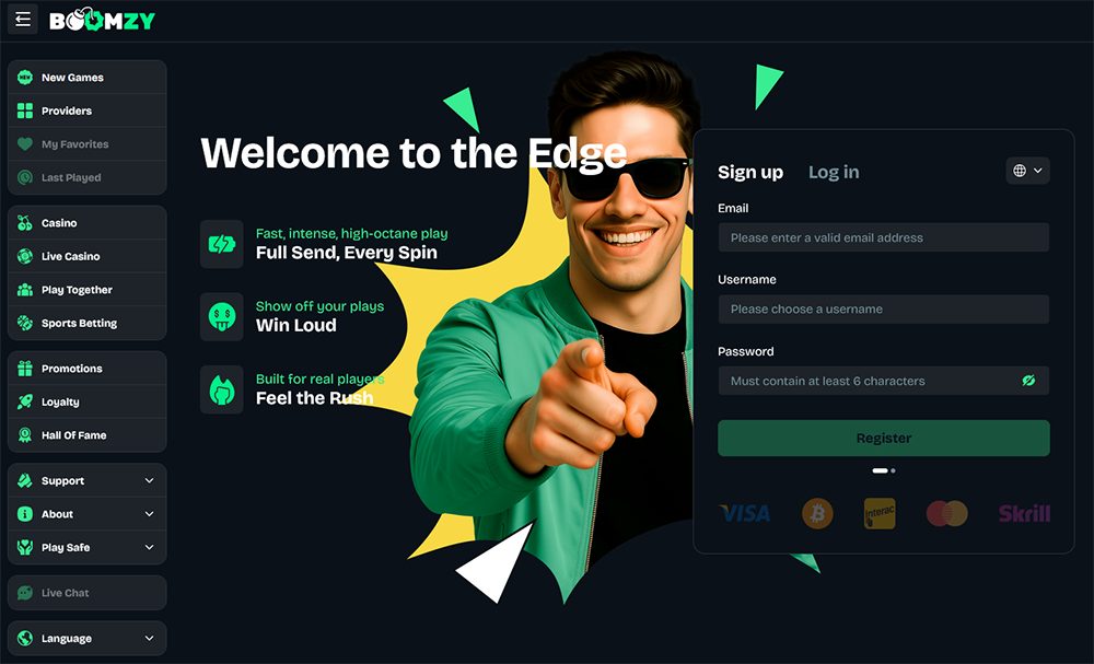 boomzy casino website