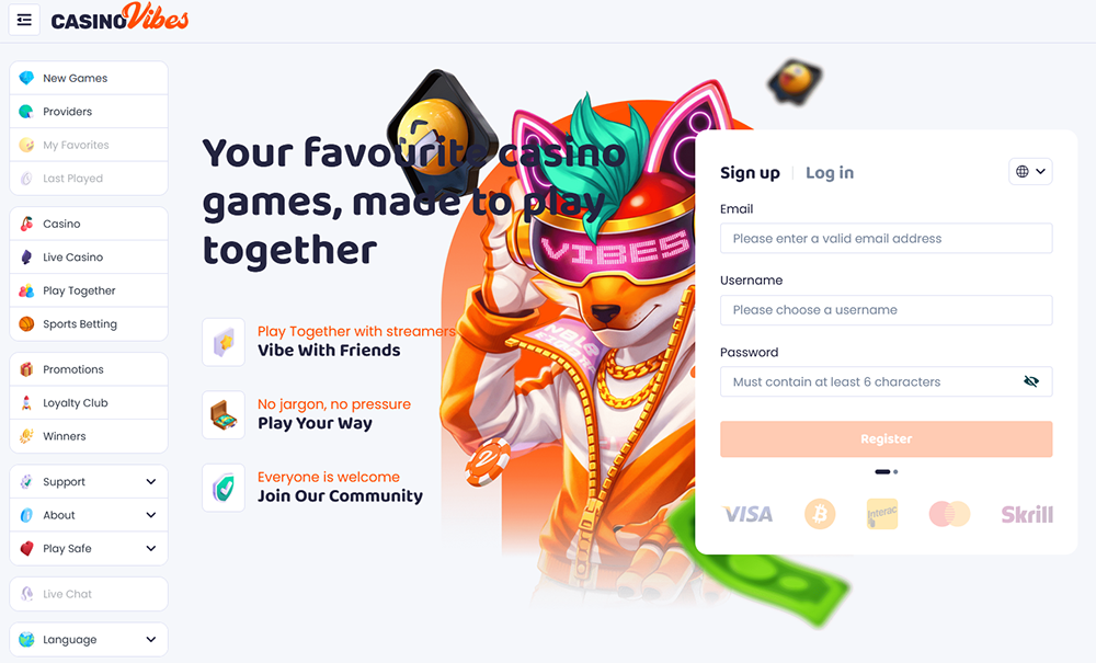 casino vibes website