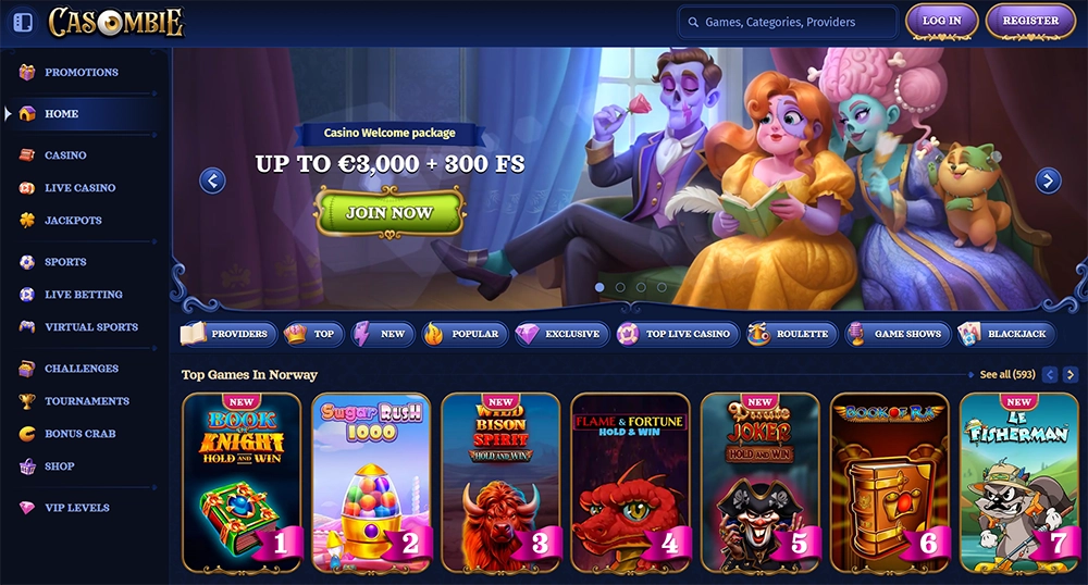 casombie casino website