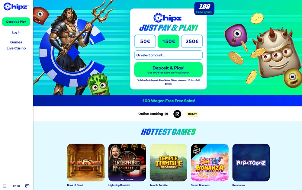 chipz casino website