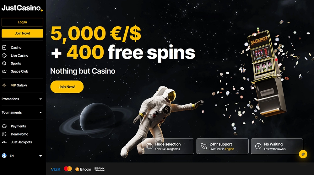 just casino website