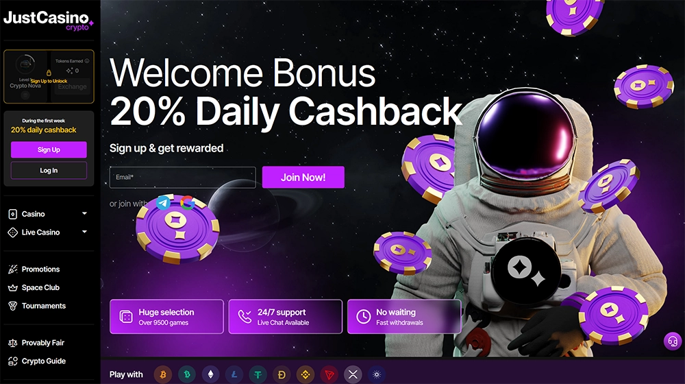 justcasino io website