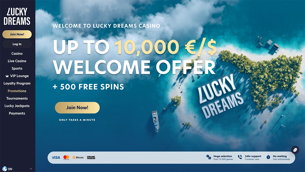 luckydreams casino website