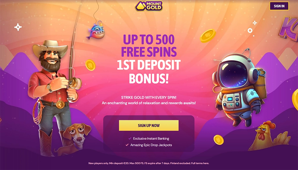 mount gold casino website