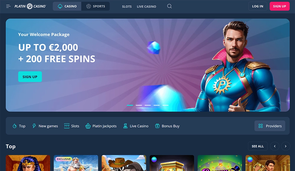 platin casino website