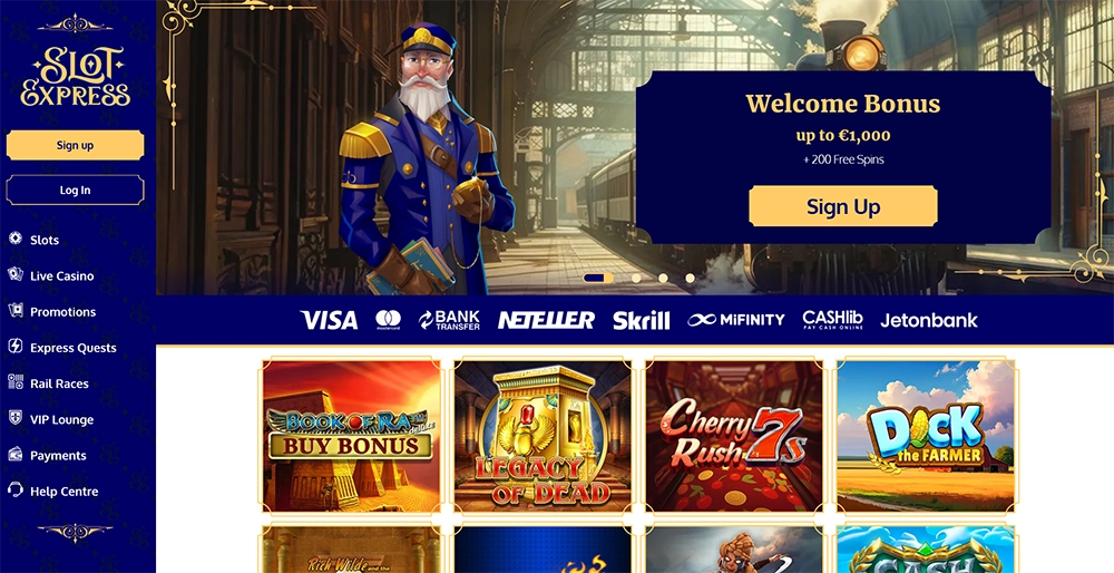 slot express casino website
