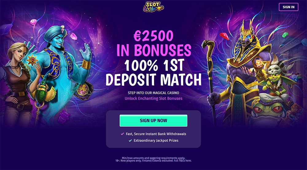 slot wish casino website