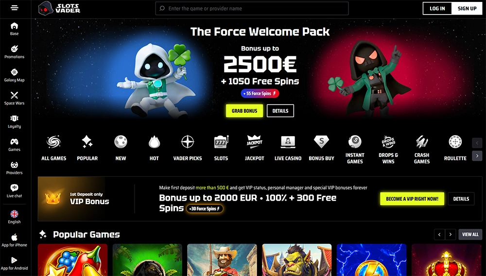 slotsvader casino website