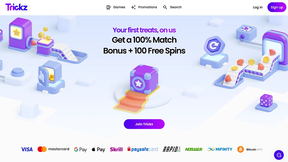 trickz casino website