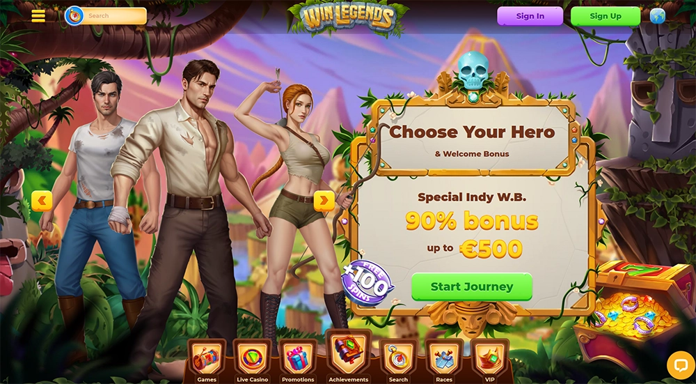 winlegends casino website mrwager