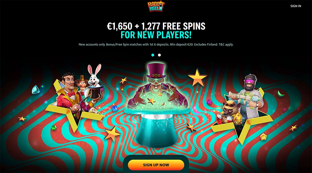 rabbit reel casino website
