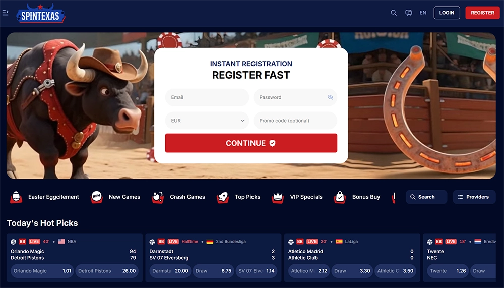 spintexas casino website