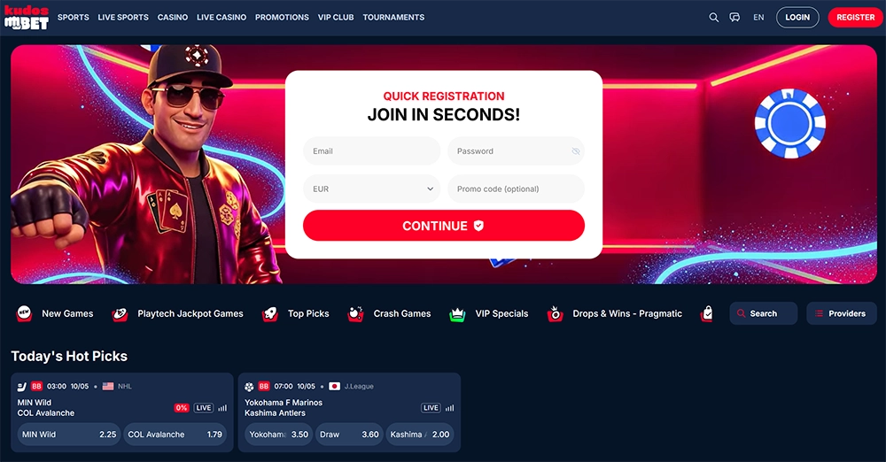 kudosbet casino website