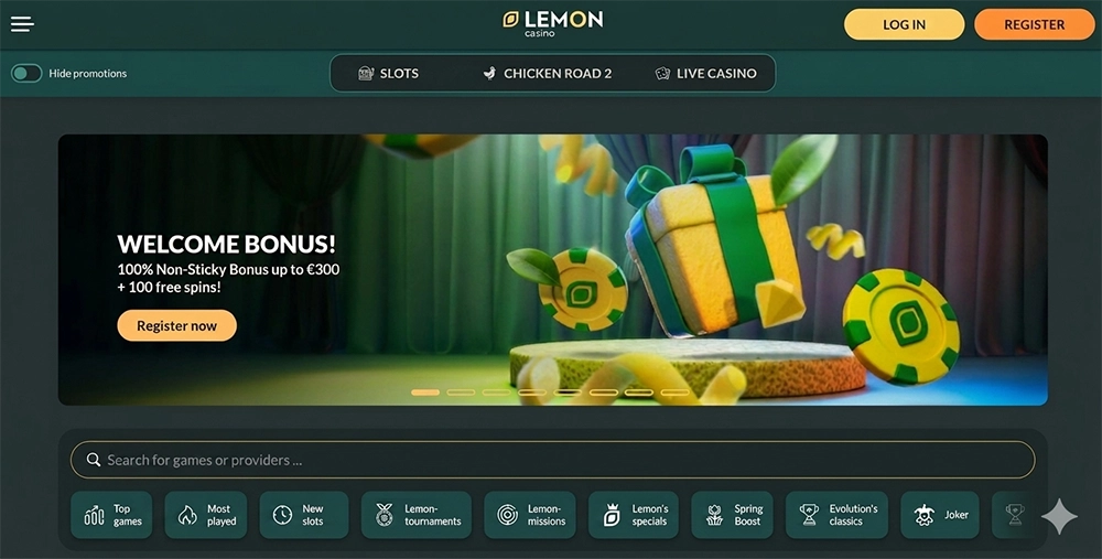 lemon casino website