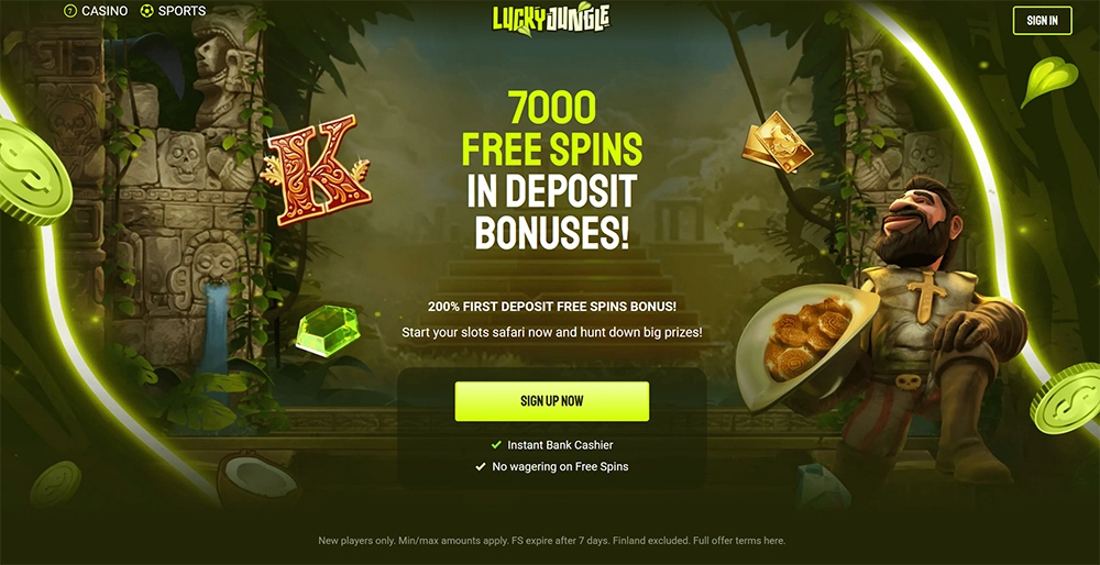 lucky jungle casino website