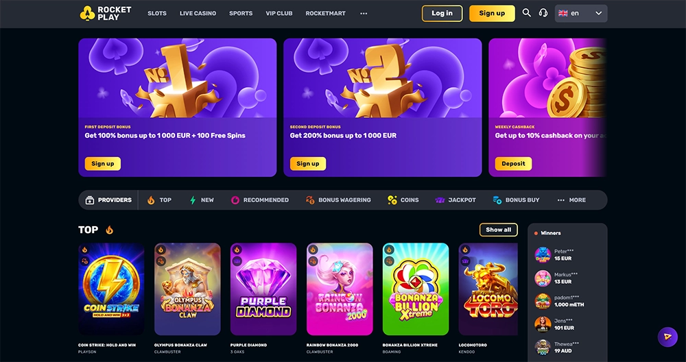 rocketplay casino website