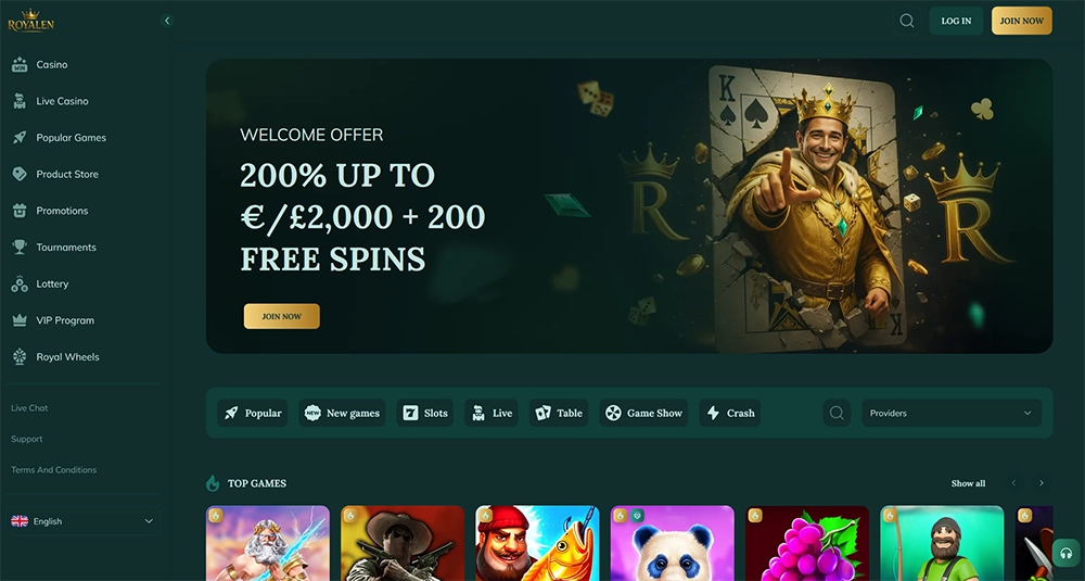 royalen casino website