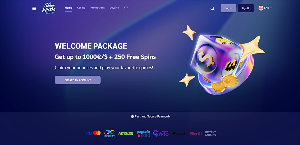 shinywilds casino website