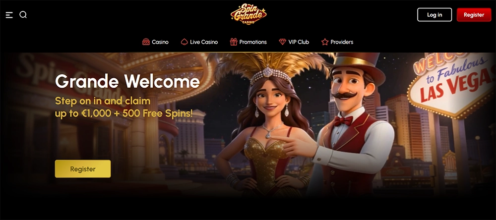 spingrande casino website