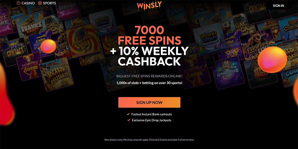 winsly casino website