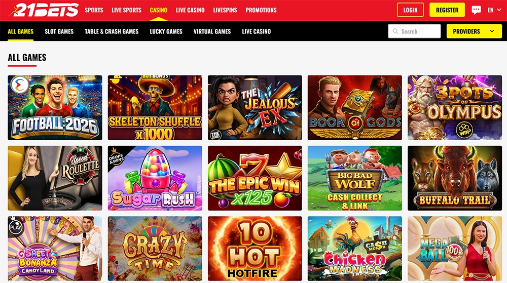 21bets casino website