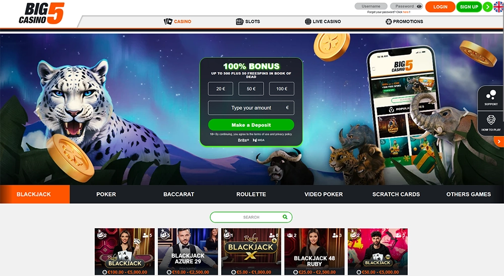 big5 casino website