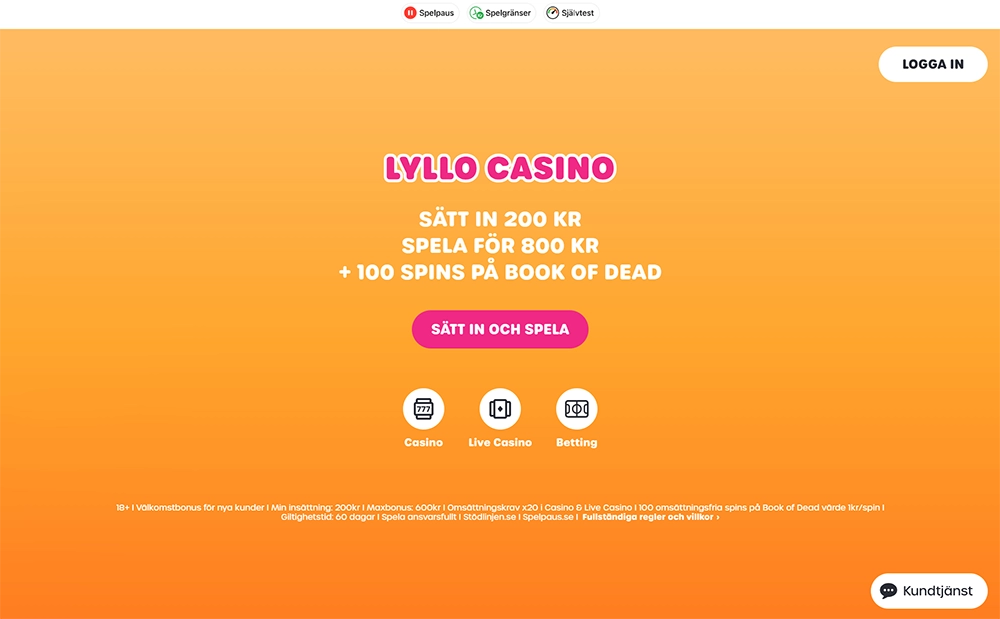 lyllo casino website