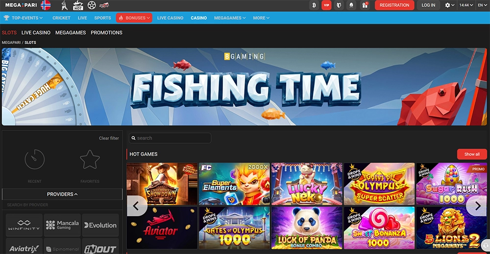 megapari casino website