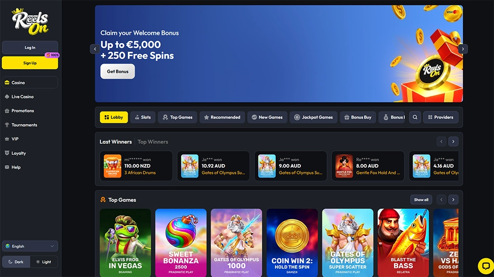 reelson casino website