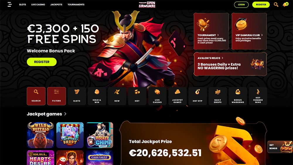 spin samurai casino website