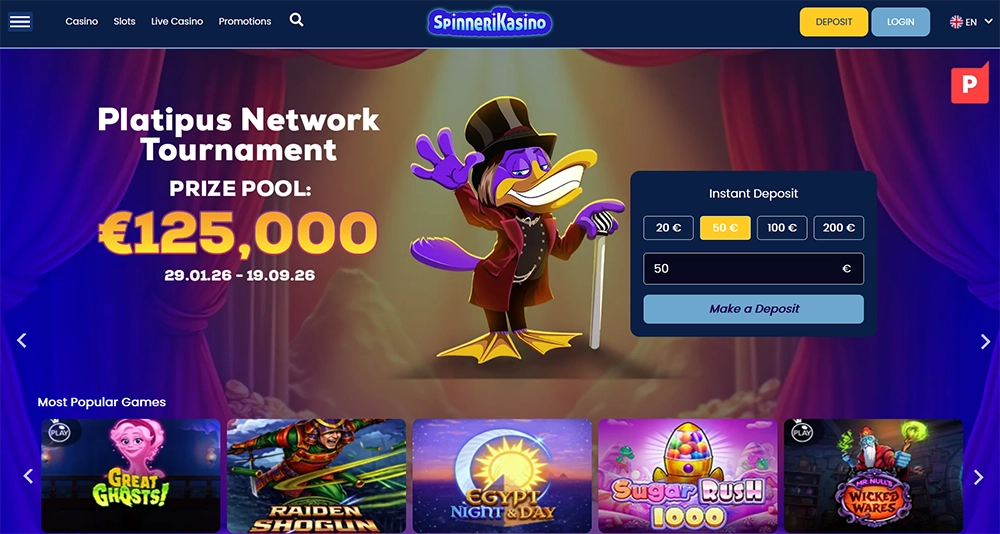 spinnerikasino casino website